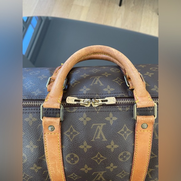 LV Monogram Keepall Bandouliere 55 - Picture 9 of 12
